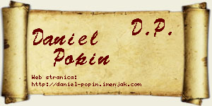 Daniel Popin vizit kartica
